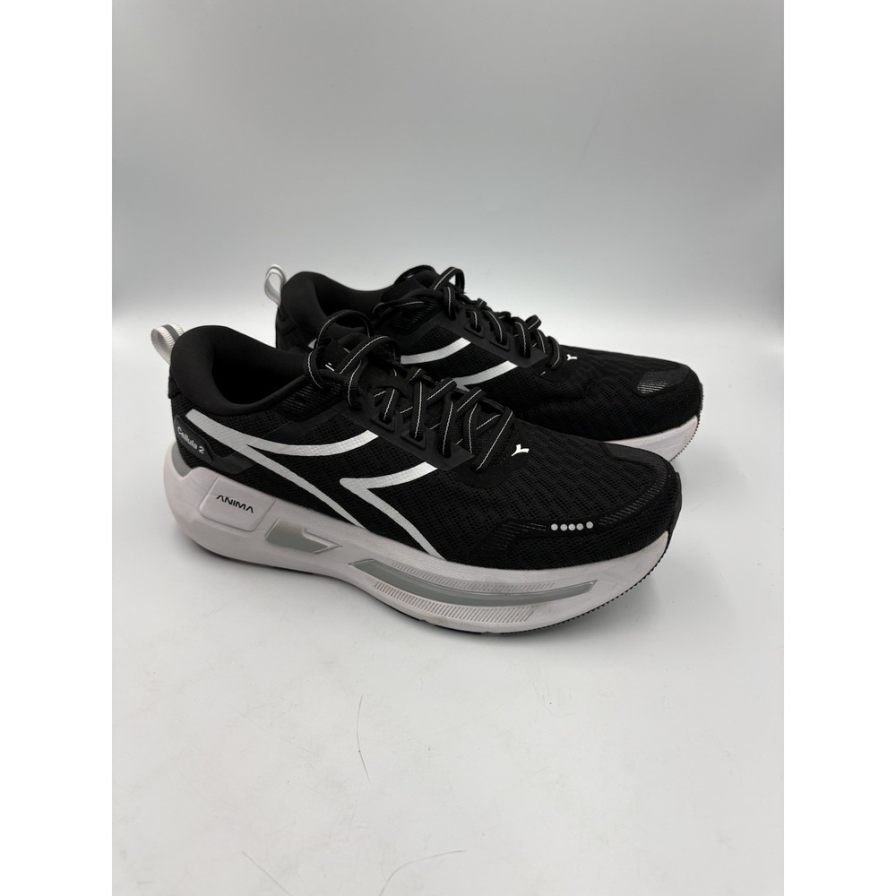 Diadora Cellula 2 Womens Athletic Sneakers Black White Size 7.5 Running Shoes